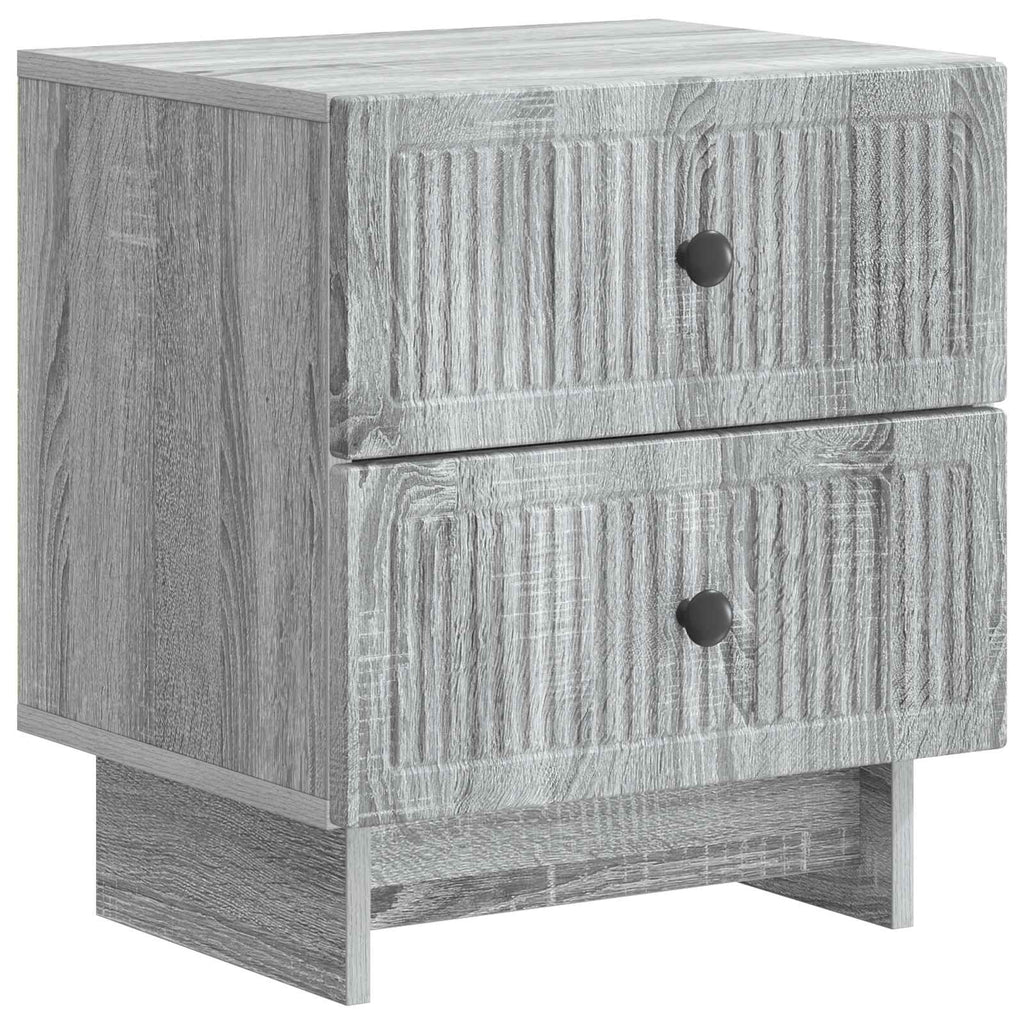 Nachttisch Graues Sonoma 43 x 34,5 x 47,5 cm Holzwerkstoff