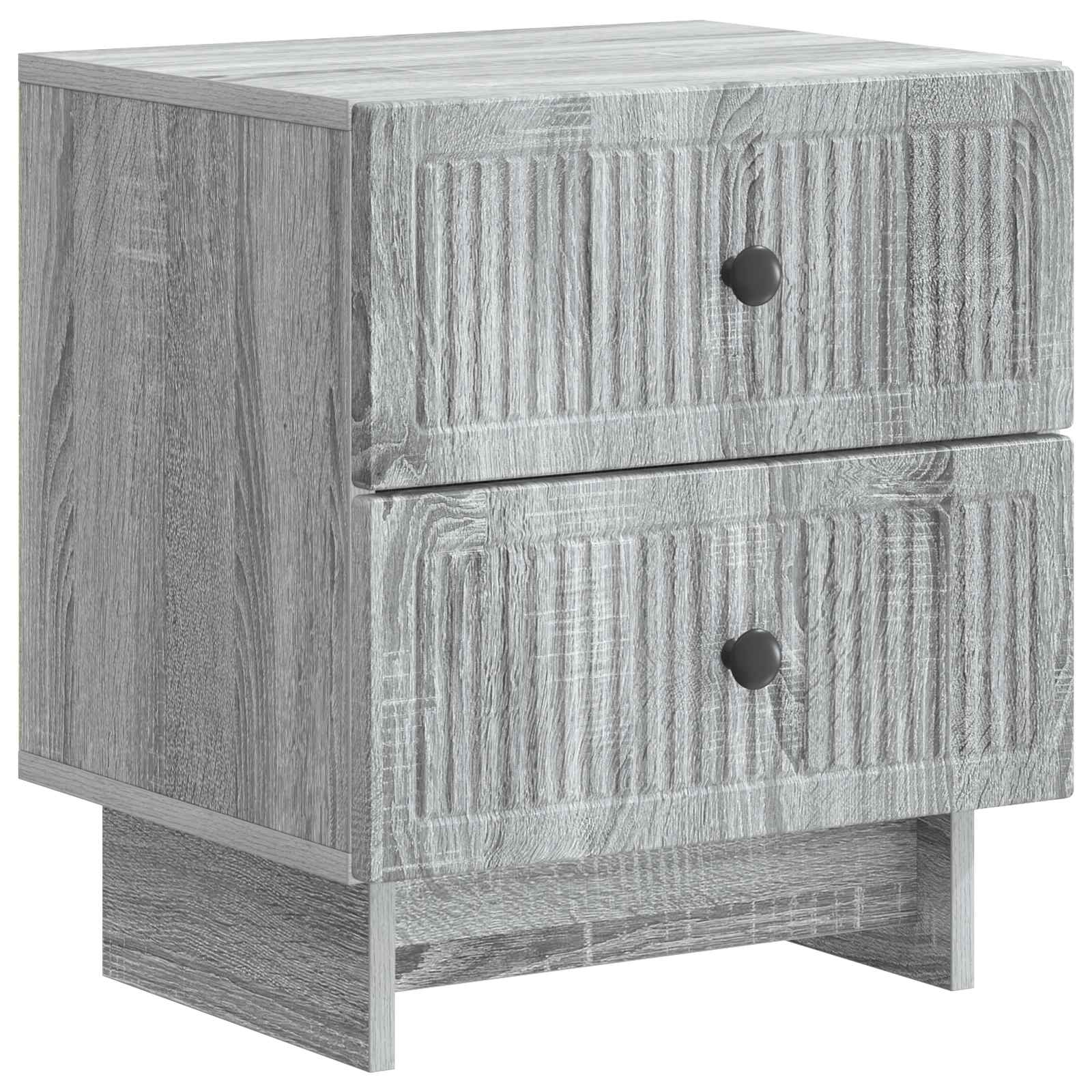 Nachttisch Graues Sonoma 43 x 34,5 x 47,5 cm Holzwerkstoff