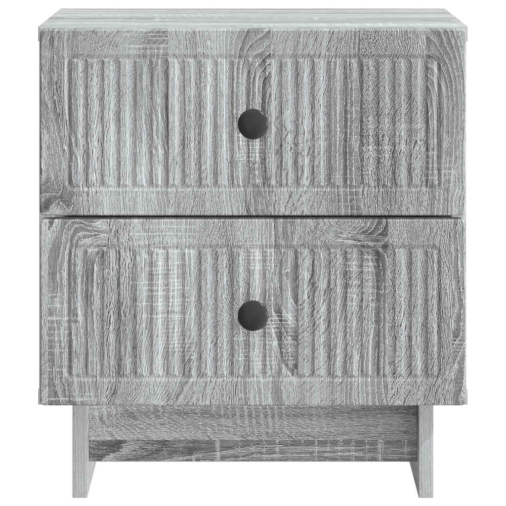 Nachttisch 2 pcs Graues Sonoma 43 x 34,5 x 47,5 cm