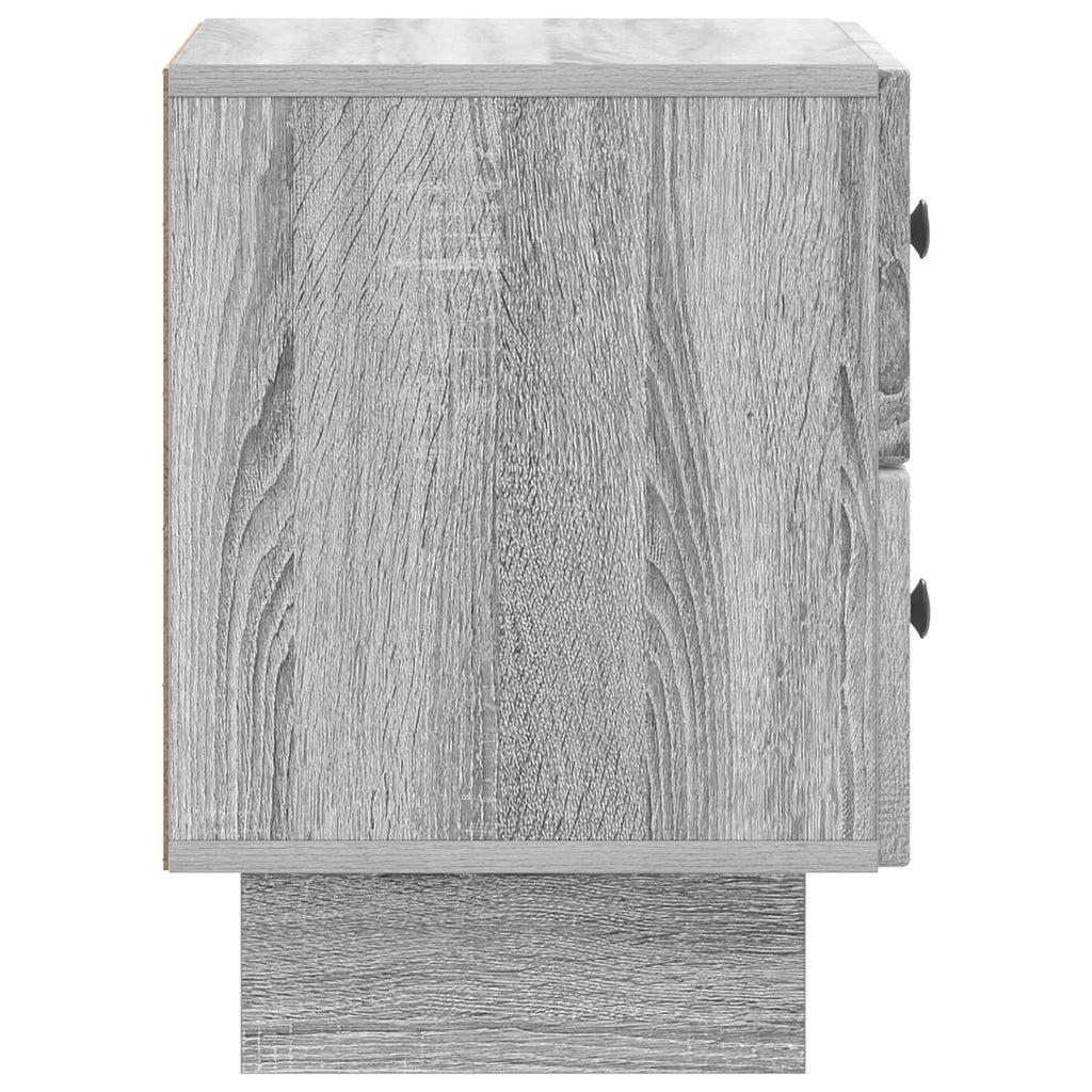 Nachttisch 2 pcs Graues Sonoma 43 x 34,5 x 47,5 cm