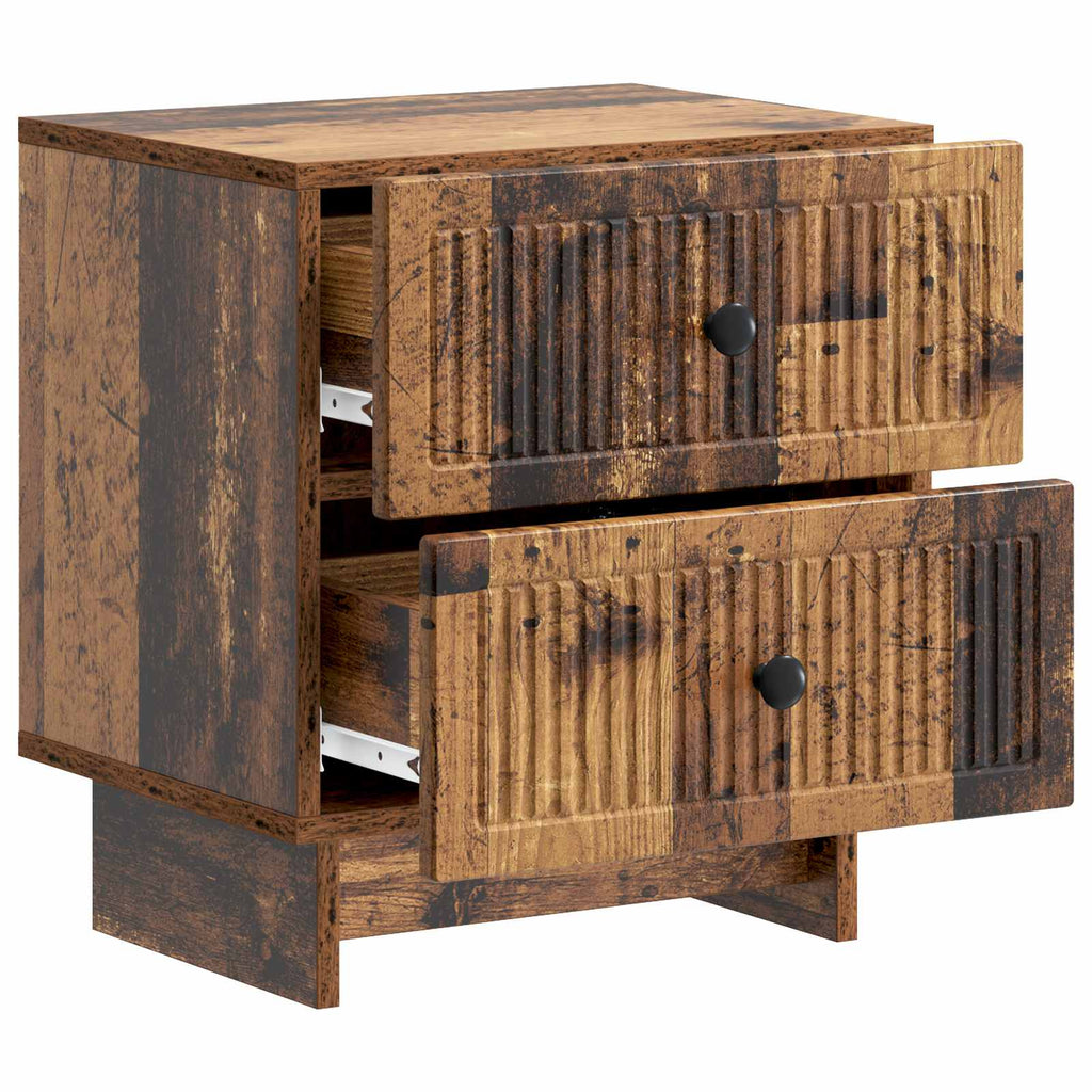 Nachttisch Altholz 43 x 34,5 x 47,5 cm Holzwerkstoff