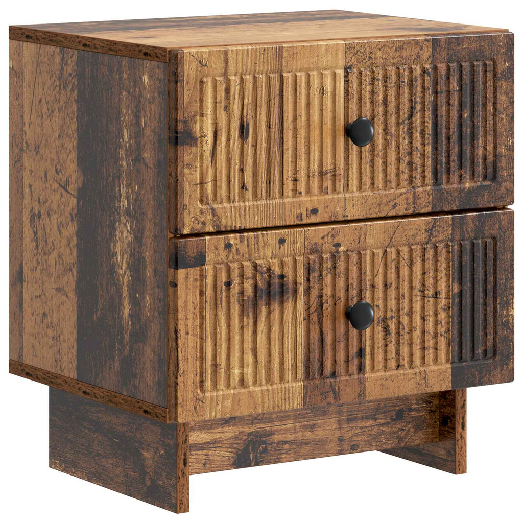 Nachttisch 2 pcs Altholz 43 x 34,5 x 47,5 cm Holzwerkstoff