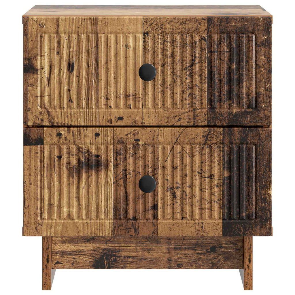 Nachttisch 2 pcs Altholz 43 x 34,5 x 47,5 cm Holzwerkstoff