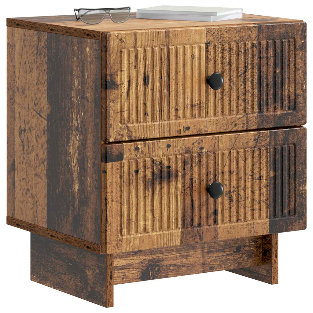 Nachttisch 2 pcs Altholz 43 x 34,5 x 47,5 cm Holzwerkstoff