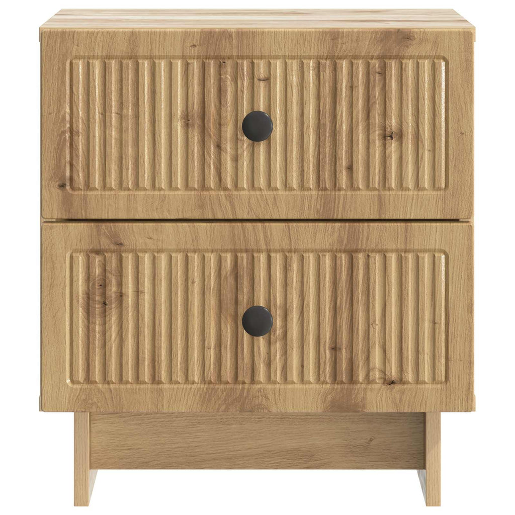 Nachttisch 2 pcs Artisan-Eiche 43 x 34,5 x 47,5 cm