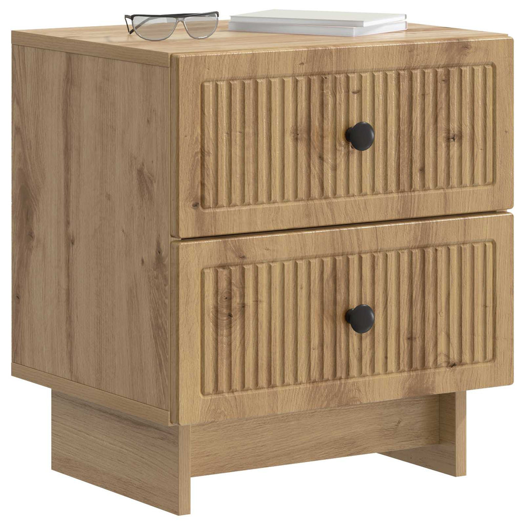 Nachttisch 2 pcs Artisan-Eiche 43 x 34,5 x 47,5 cm