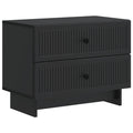 Nachttisch Schwarz 62 x 34,5 x 47,5 cm Holzwerkstoff
