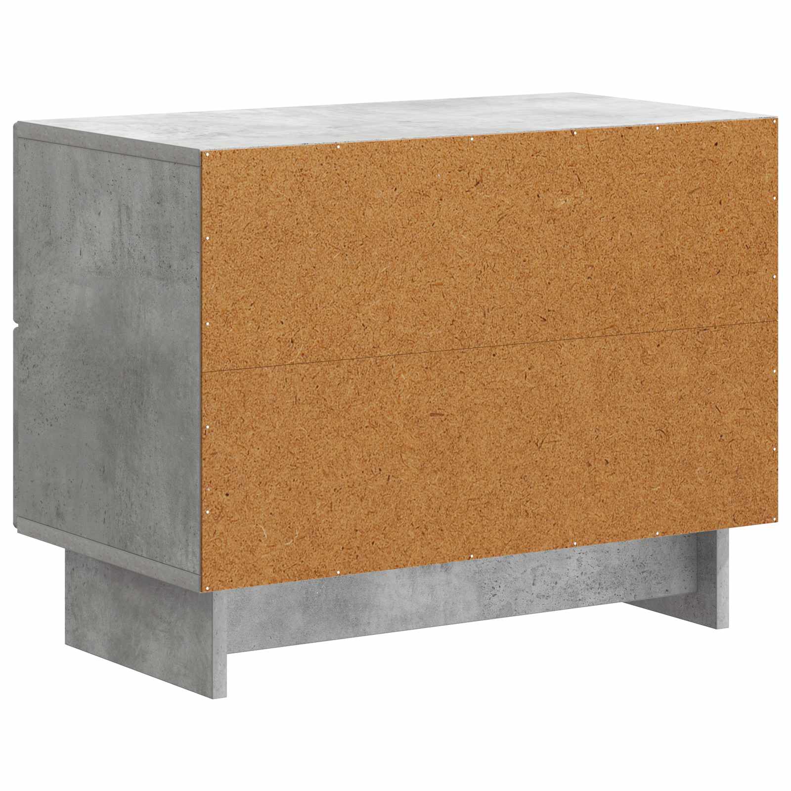 Nachttisch Betongrau 62 x 34,5 x 47,5 cm Holzwerkstoff