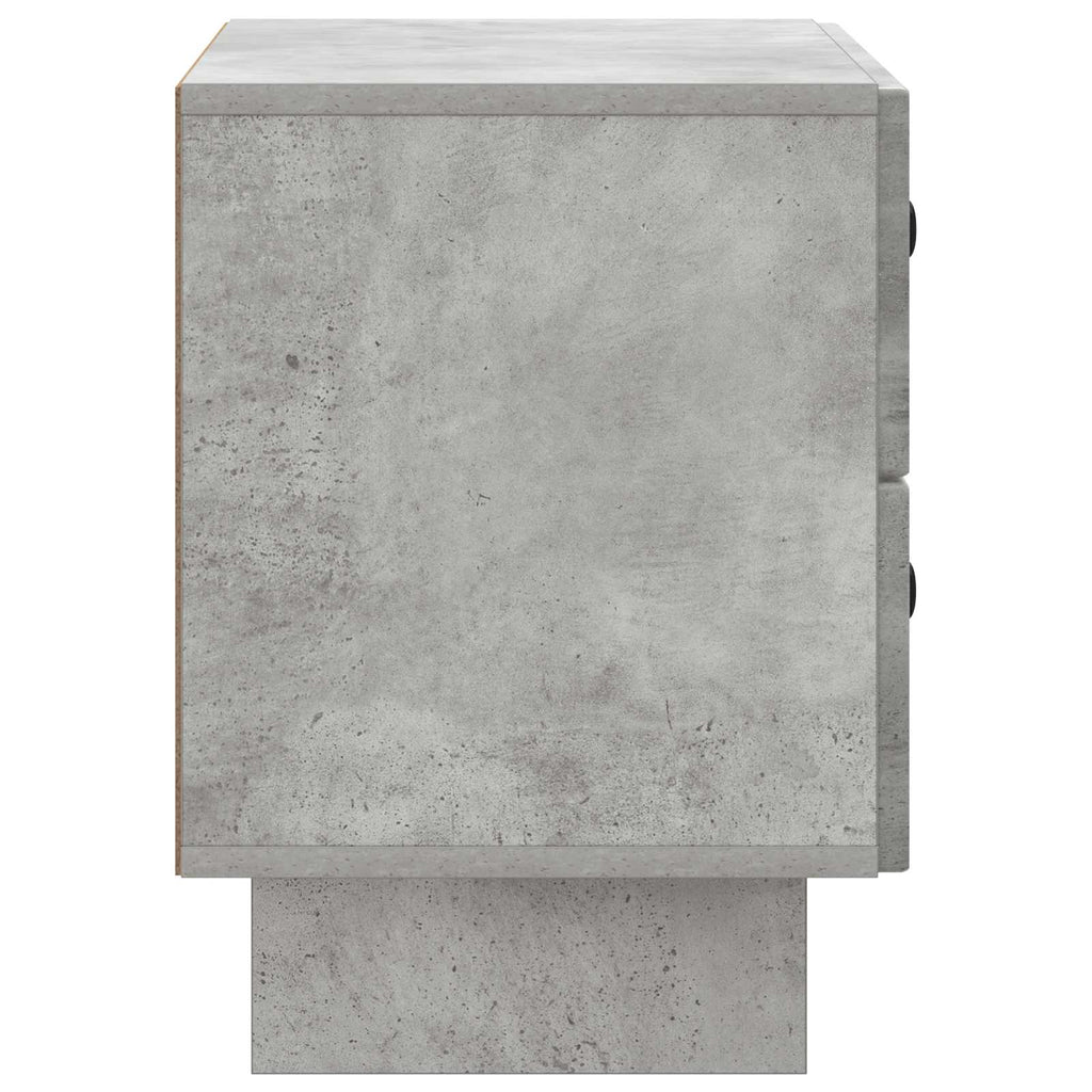 Nachttisch Betongrau 62 x 34,5 x 47,5 cm Holzwerkstoff