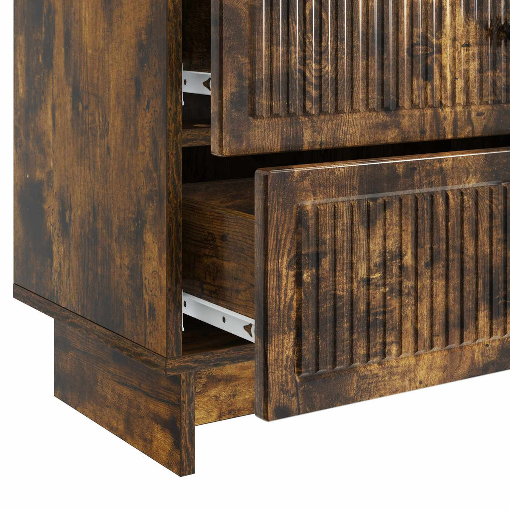Nachttisch Geräucherte Eiche 62 x 34,5 x 47,5 cm Holzwerkstoff