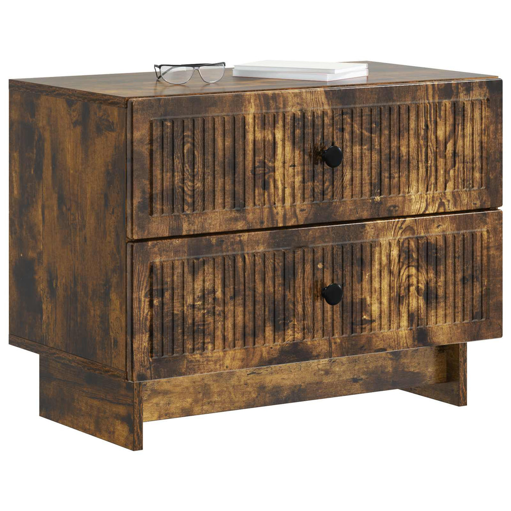 Nachttisch Geräucherte Eiche 62 x 34,5 x 47,5 cm Holzwerkstoff