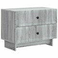 Nachttisch Graues Sonoma 62 x 34,5 x 47,5 cm Holzwerkstoff
