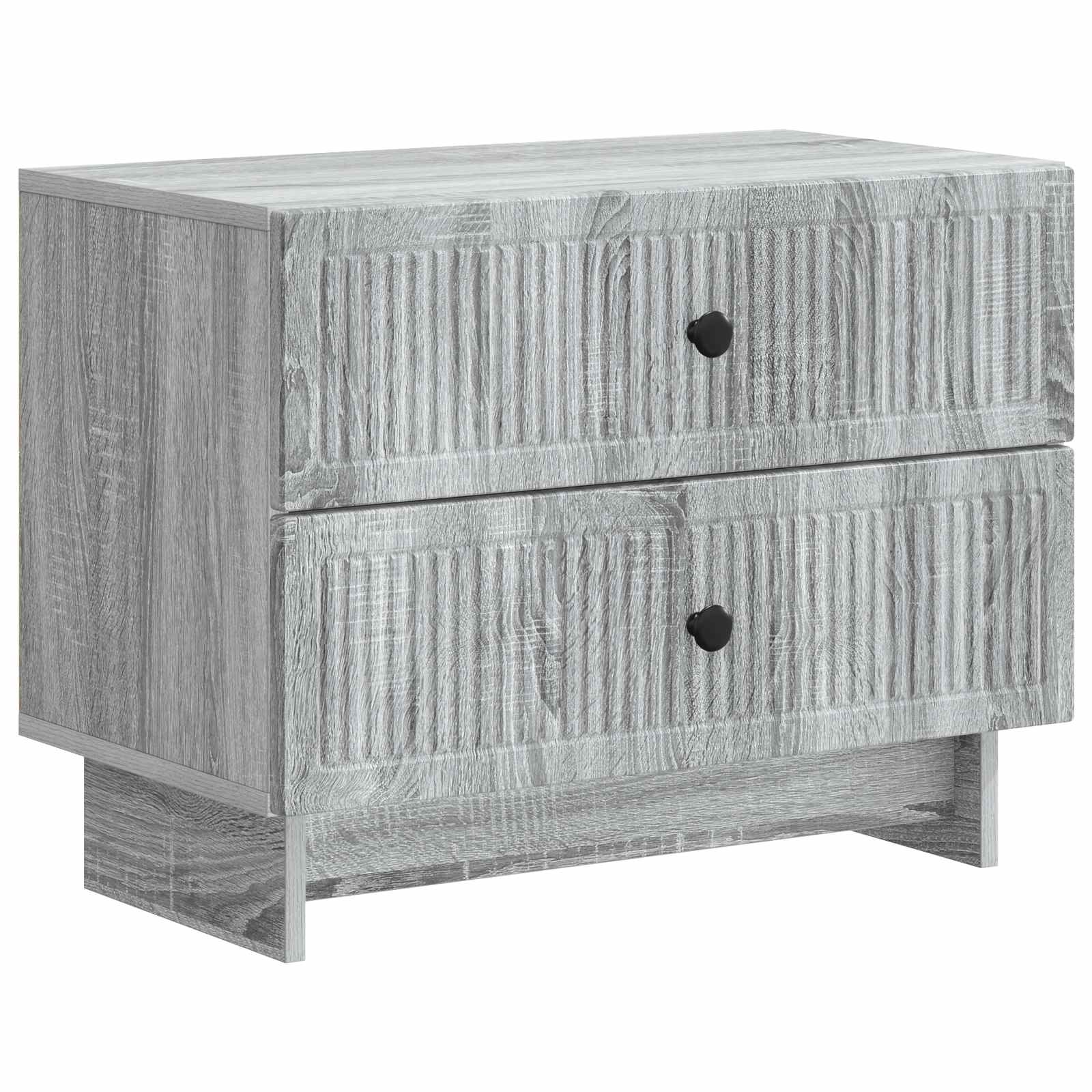Nachttisch Graues Sonoma 62 x 34,5 x 47,5 cm Holzwerkstoff