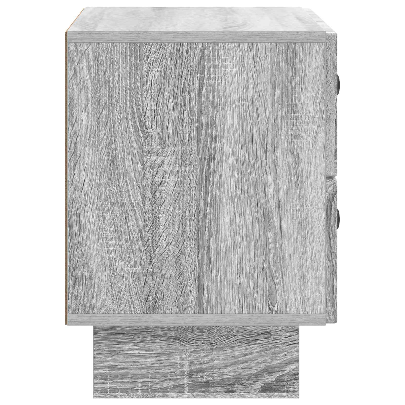 Nachttisch Graues Sonoma 62 x 34,5 x 47,5 cm Holzwerkstoff