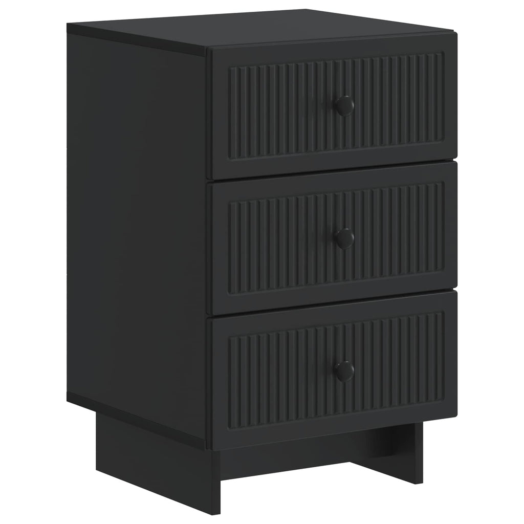 Nachttisch Schwarz 43 x 41 x 66,5 cm Holzwerkstoff