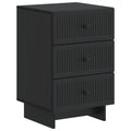 Nachttisch Schwarz 43 x 41 x 66,5 cm Holzwerkstoff