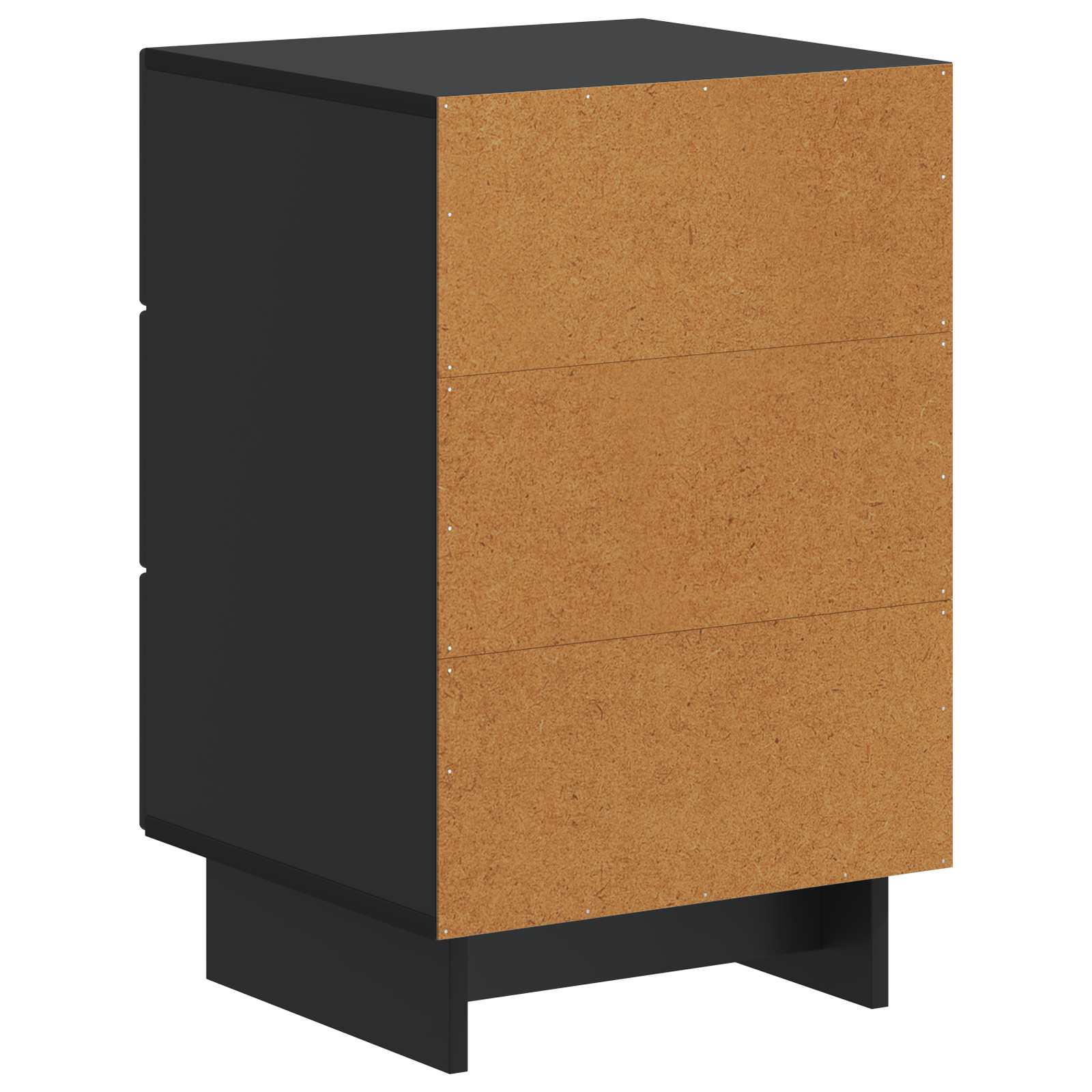 Nachttisch Schwarz 43 x 41 x 66,5 cm Holzwerkstoff