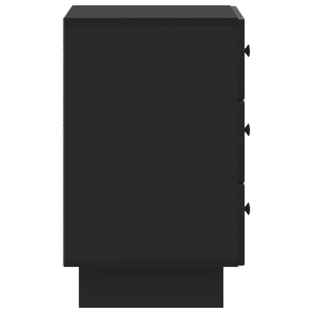 Nachttisch Schwarz 43 x 41 x 66,5 cm Holzwerkstoff