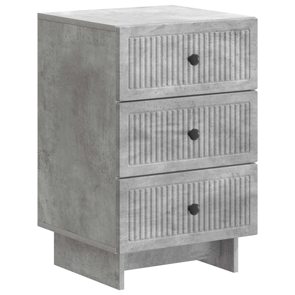 Nachttisch Betongrau 43 x 41 x 66,5 cm Holzwerkstoff