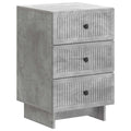 Nachttisch Betongrau 43 x 41 x 66,5 cm Holzwerkstoff