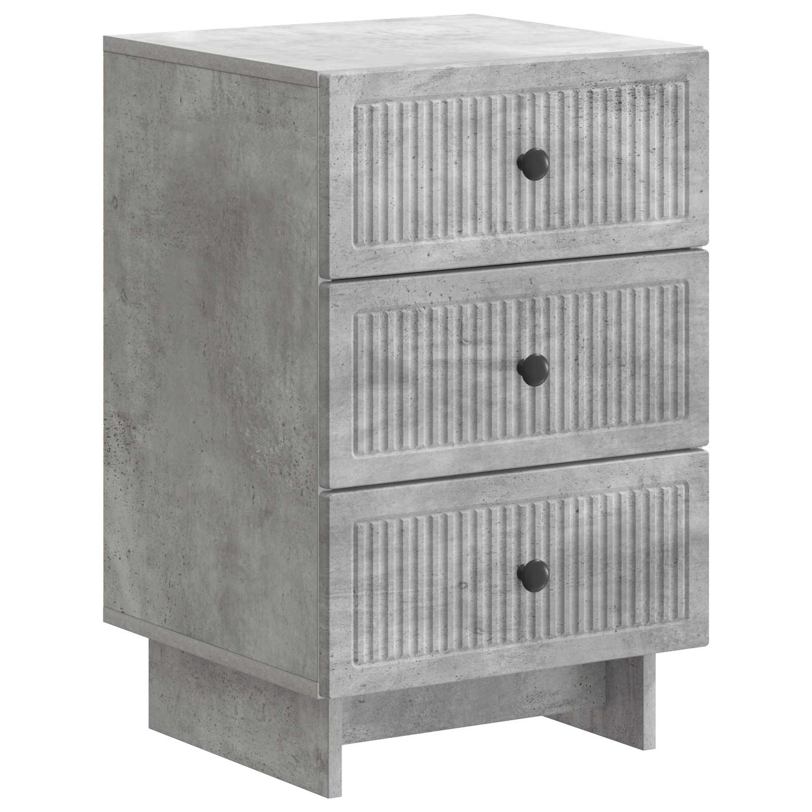 Nachttisch Betongrau 43 x 41 x 66,5 cm Holzwerkstoff