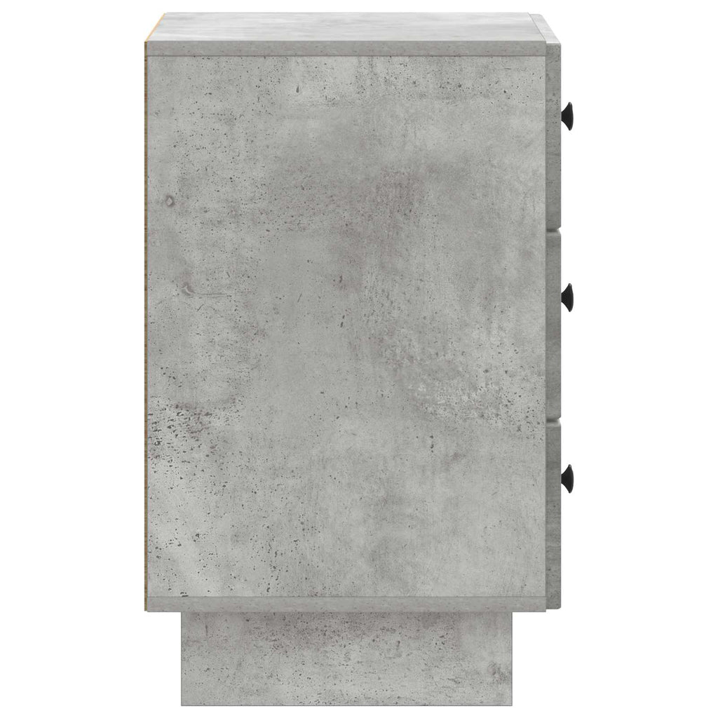 Nachttisch Betongrau 43 x 41 x 66,5 cm Holzwerkstoff