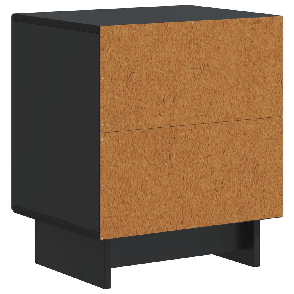 Nachttisch Schwarz 43 x 34,5 x 50 cm Holzwerkstoff