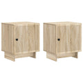 Nachttisch 2 pcs Sonoma-Eiche 43 x 34,5 x 50 cm Holzwerkstoff