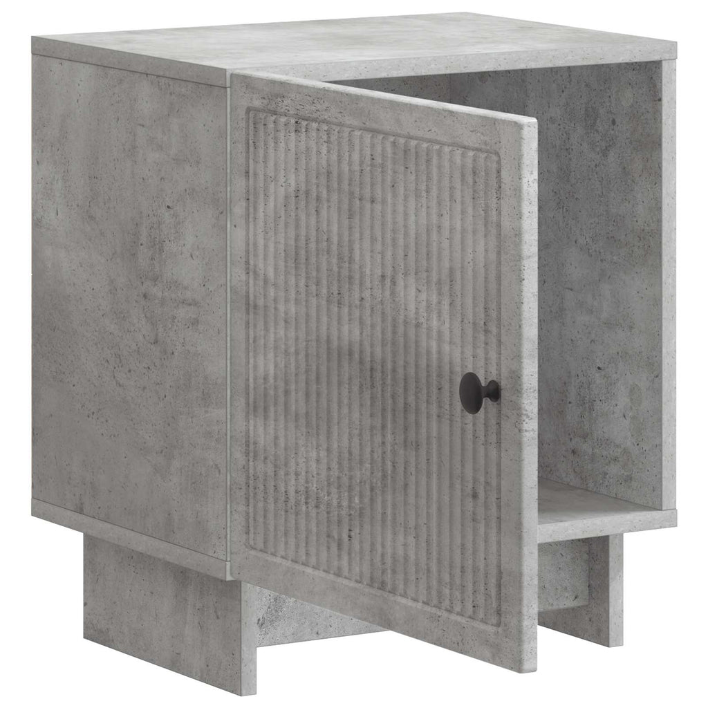 Nachttisch Betongrau 43 x 34,5 x 50 cm Holzwerkstoff