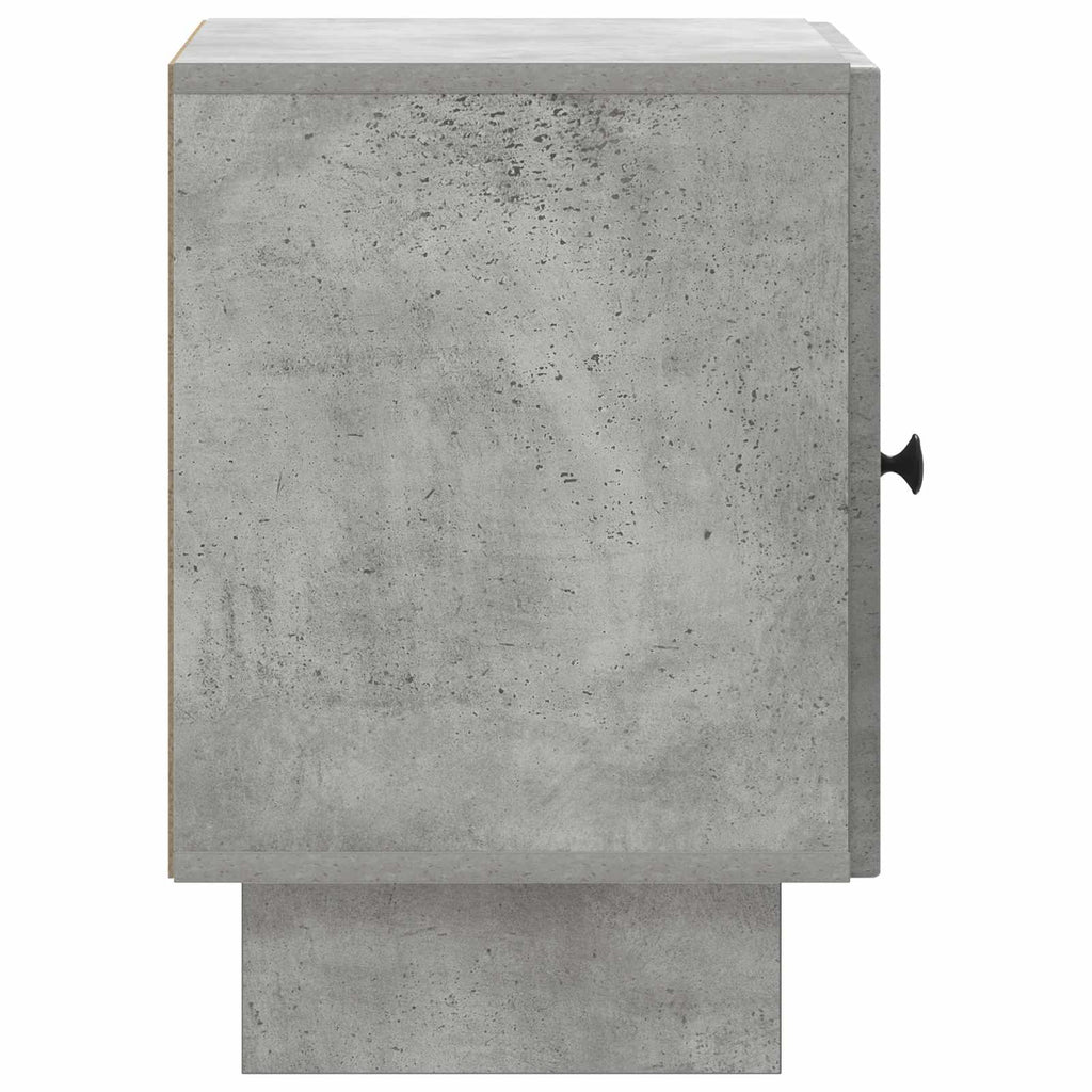 Nachttisch Betongrau 43 x 34,5 x 50 cm Holzwerkstoff