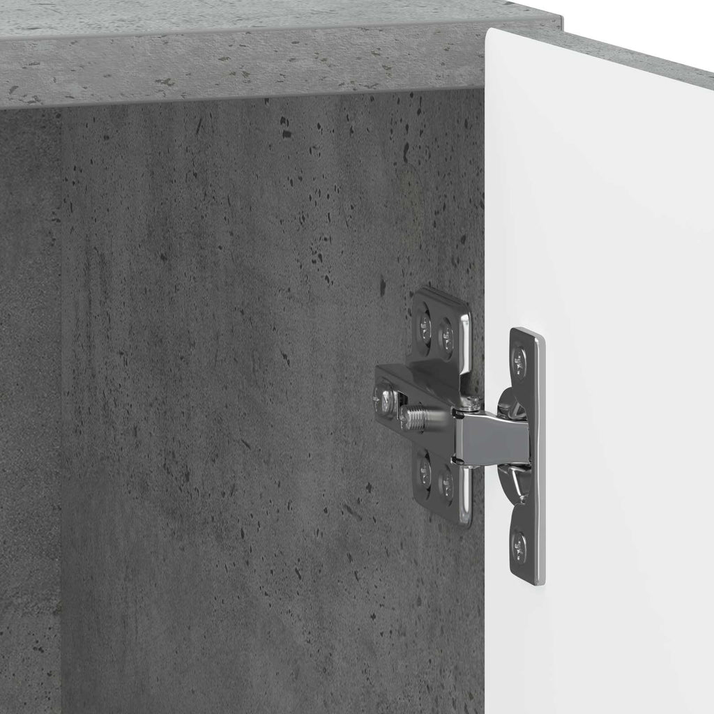 Nachttisch 2 pcs Betongrau 43 x 34,5 x 50 cm Holzwerkstoff