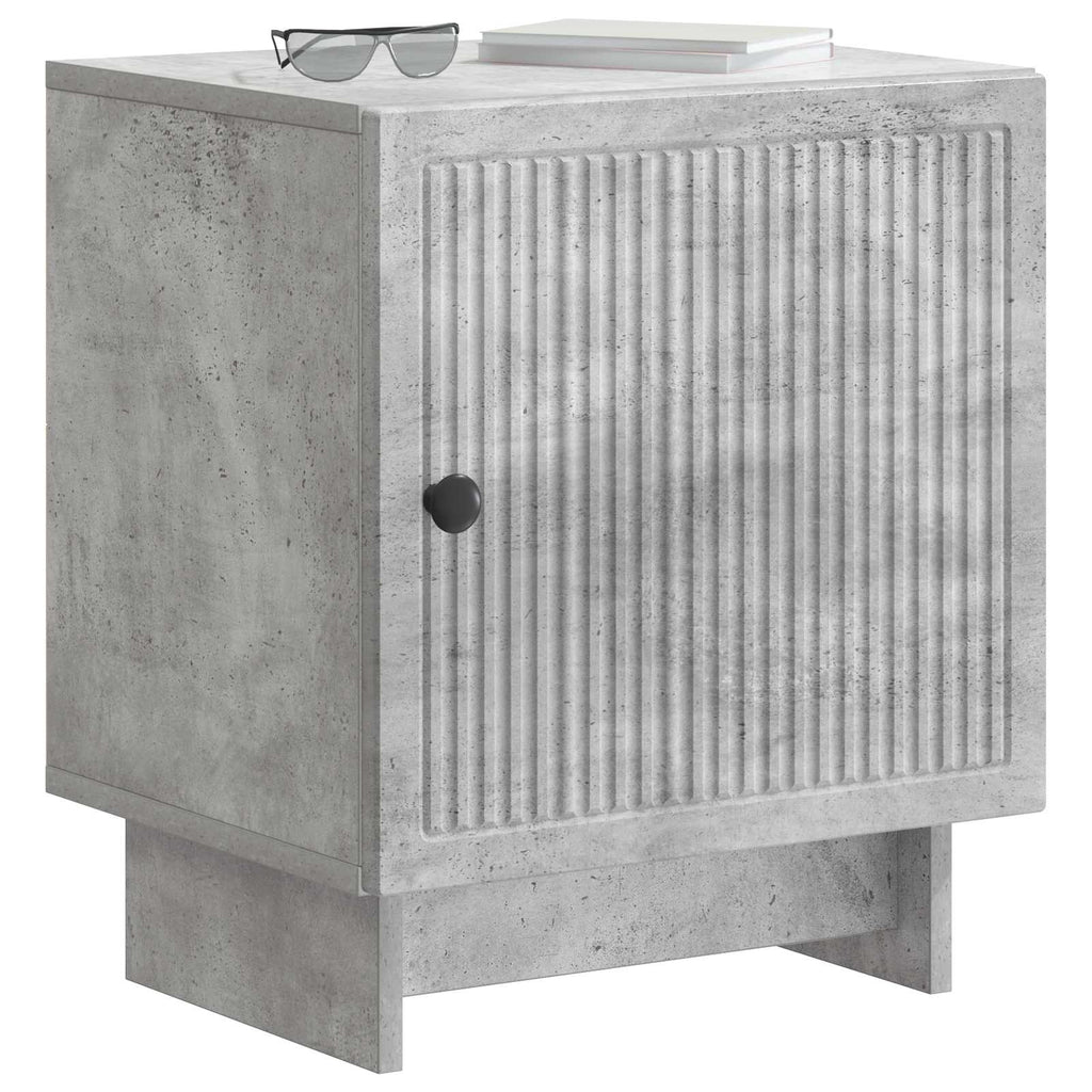 Nachttisch 2 pcs Betongrau 43 x 34,5 x 50 cm Holzwerkstoff