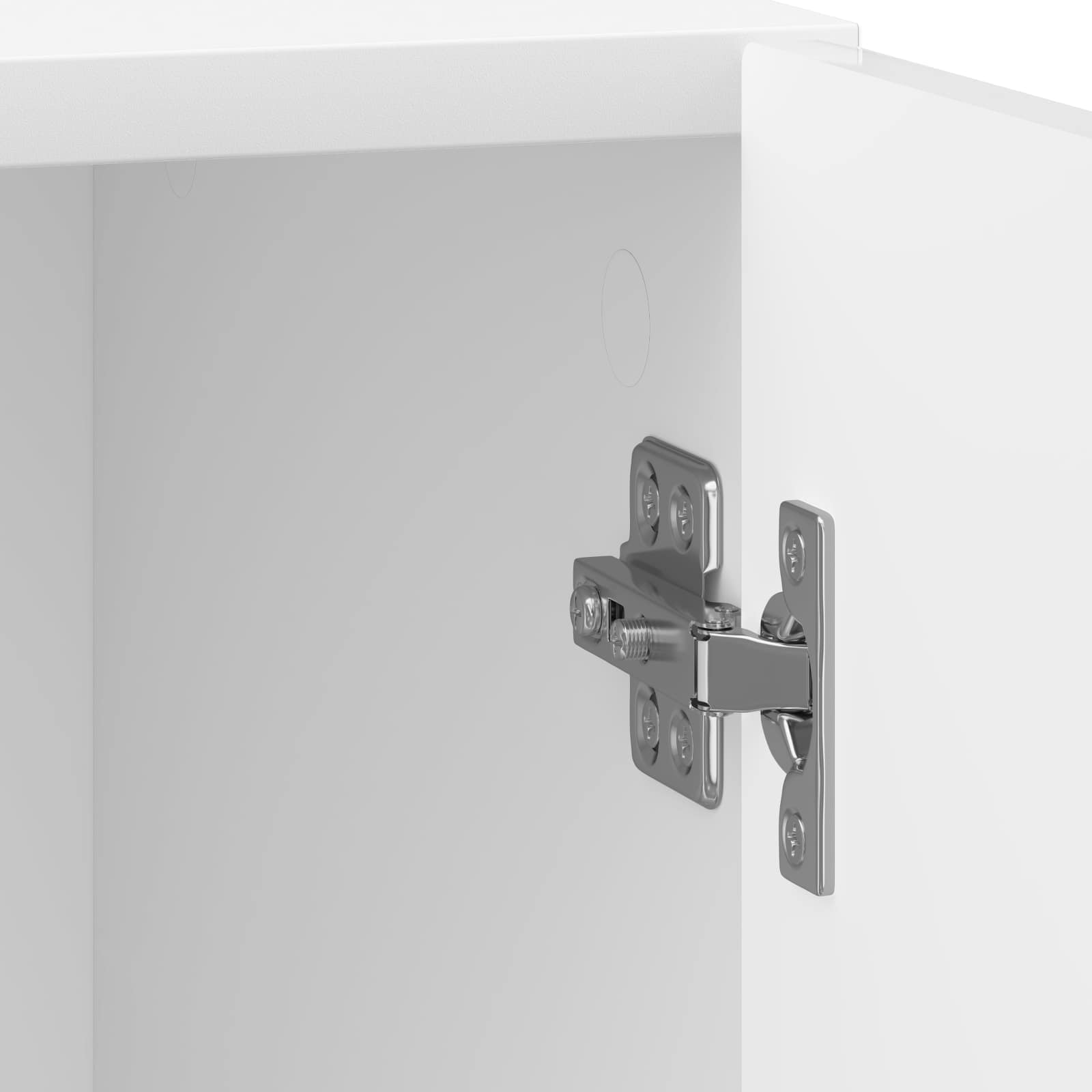 Nachttisch 2 pcs Hochglanz Weiß 43 x 34,5 x 50 cm Holzwerkstoff