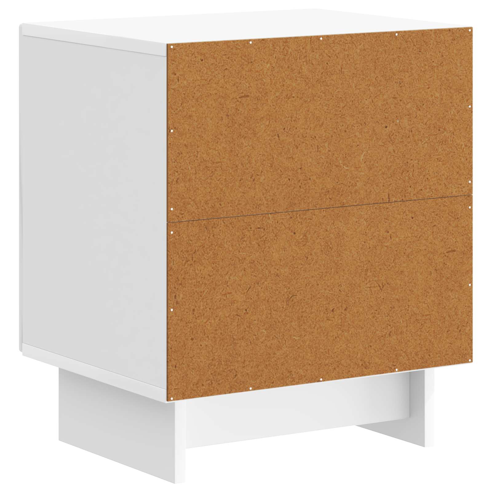 Nachttisch 2 pcs Hochglanz Weiß 43 x 34,5 x 50 cm Holzwerkstoff