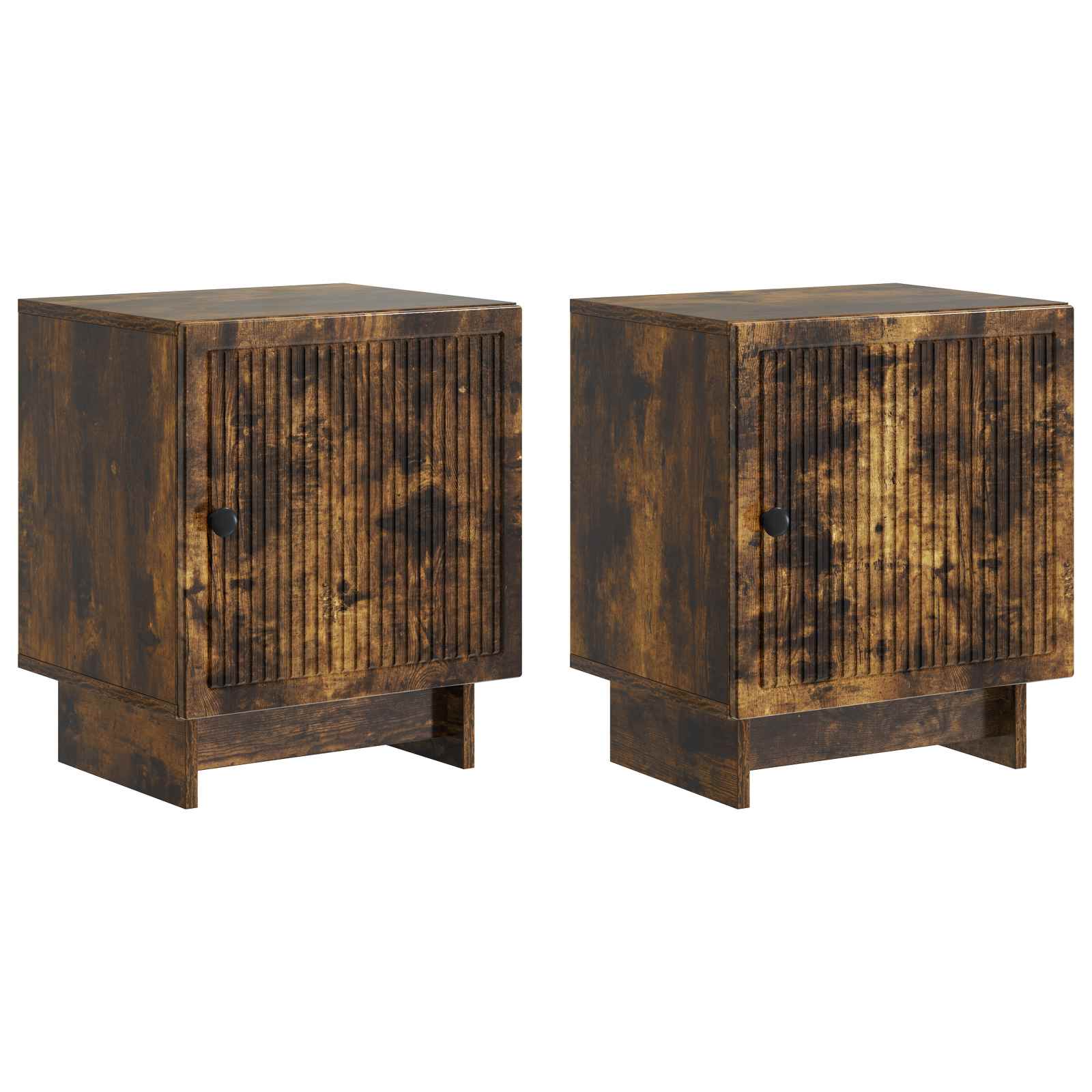 Nachttisch 2 pcs Geräucherte Eiche 43 x 34,5 x 50 cm