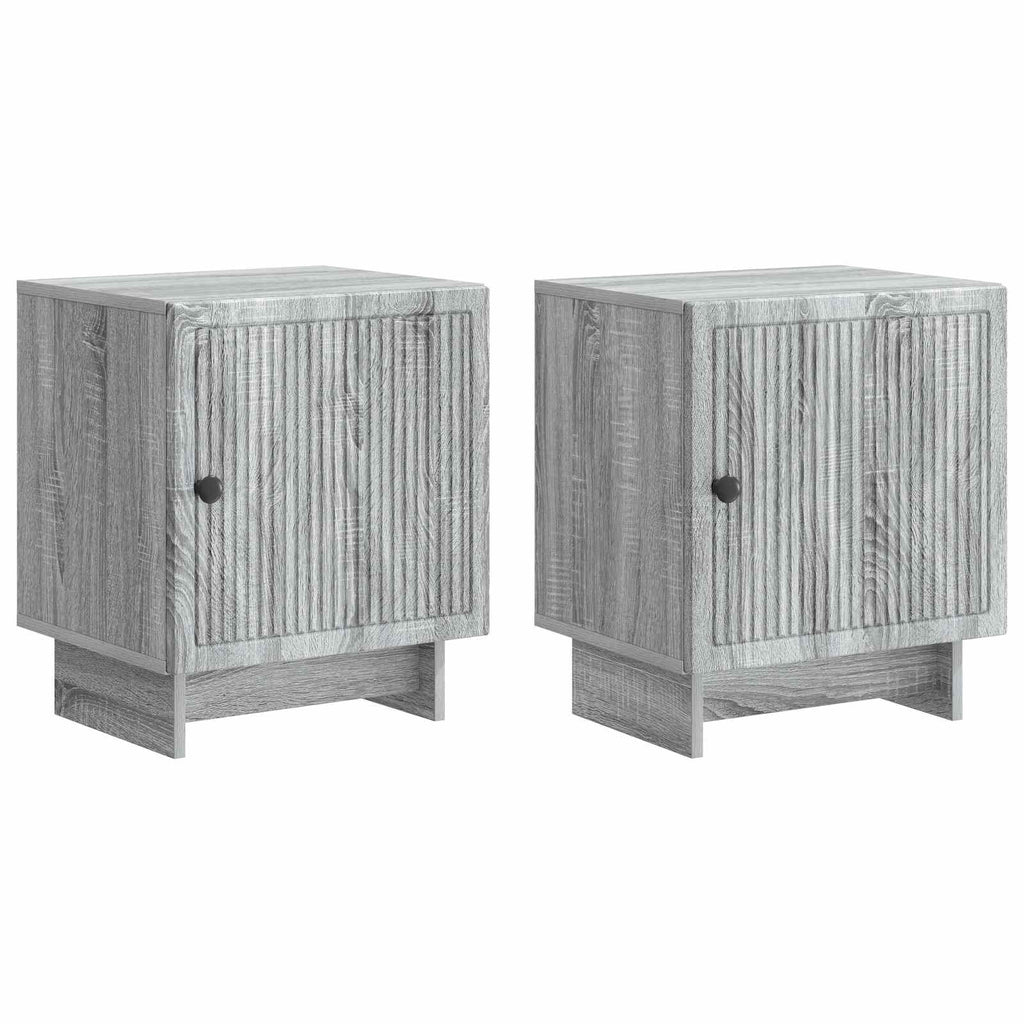 Nachttisch 2 pcs Graues Sonoma 43 x 34,5 x 50 cm Holzwerkstoff