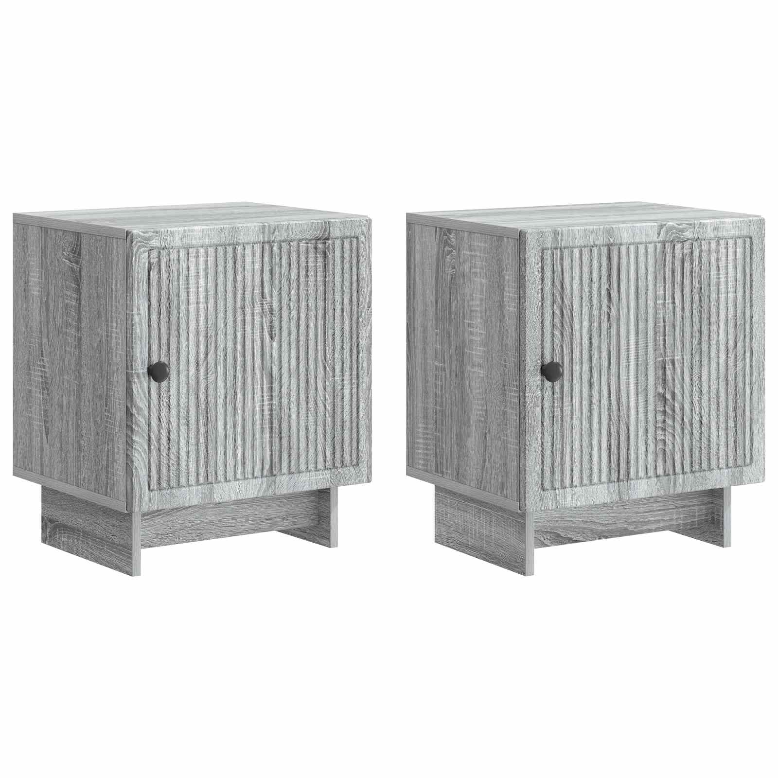 Nachttisch 2 pcs Graues Sonoma 43 x 34,5 x 50 cm Holzwerkstoff