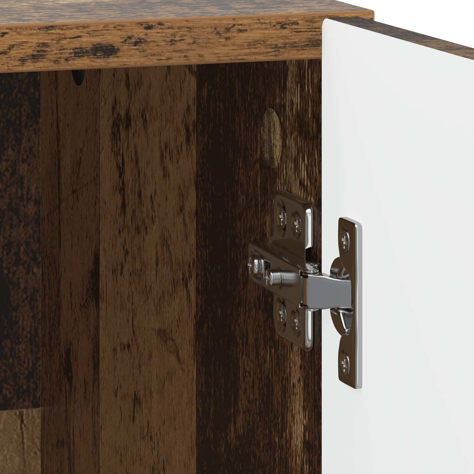 Nachttisch 2 pcs Altholz 43 x 34,5 x 50 cm Holzwerkstoff
