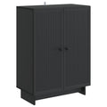 Sideboard Schwarz 66 x 34,5 x 90 cm Holzwerkstoff
