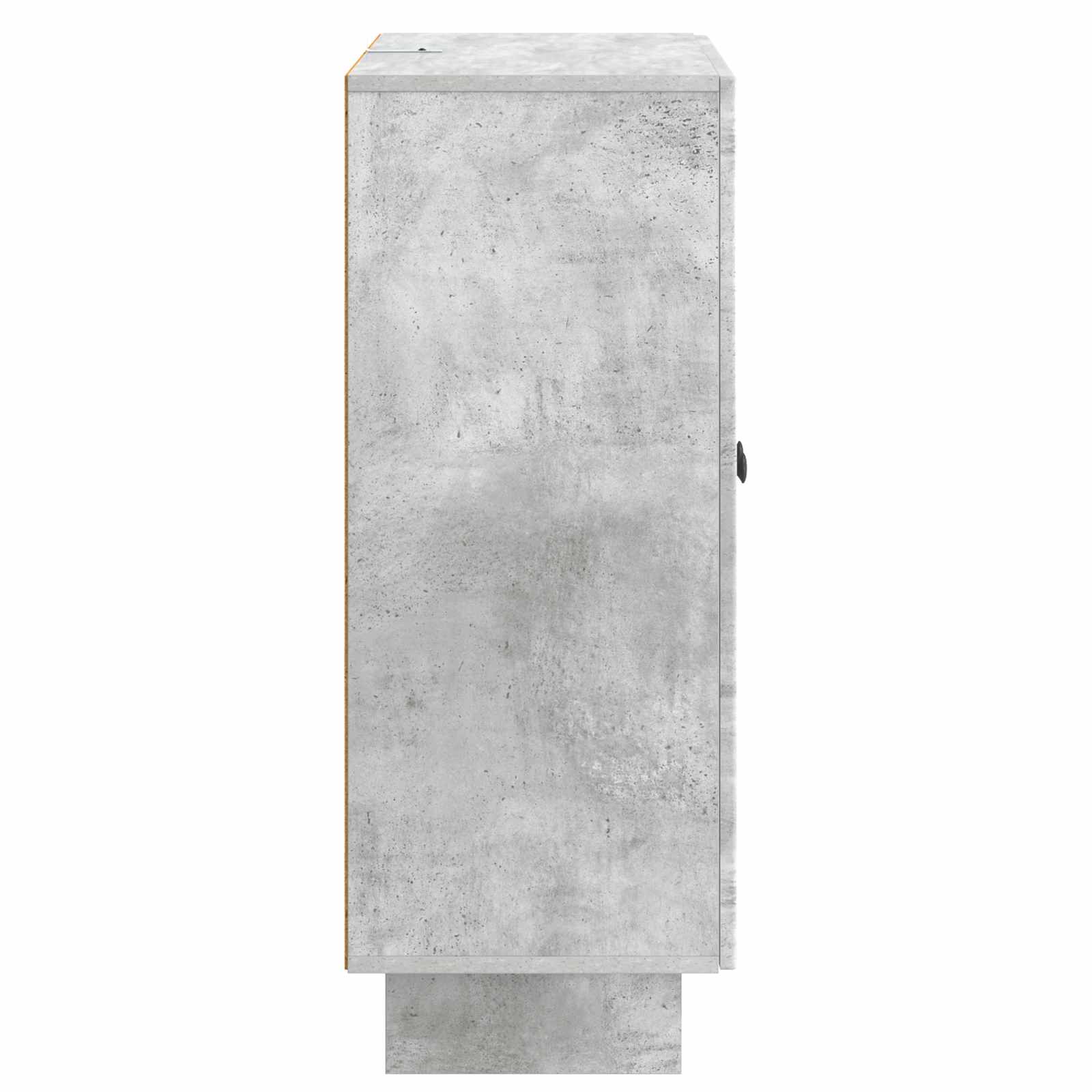 Sideboard Betongrau 66 x 34,5 x 90 cm Holzwerkstoff