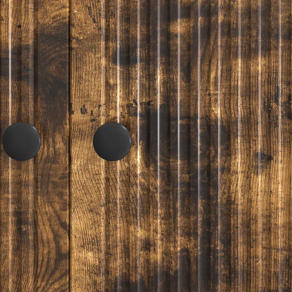 Sideboard Geräucherte Eiche 66 x 34,5 x 90 cm Holzwerkstoff