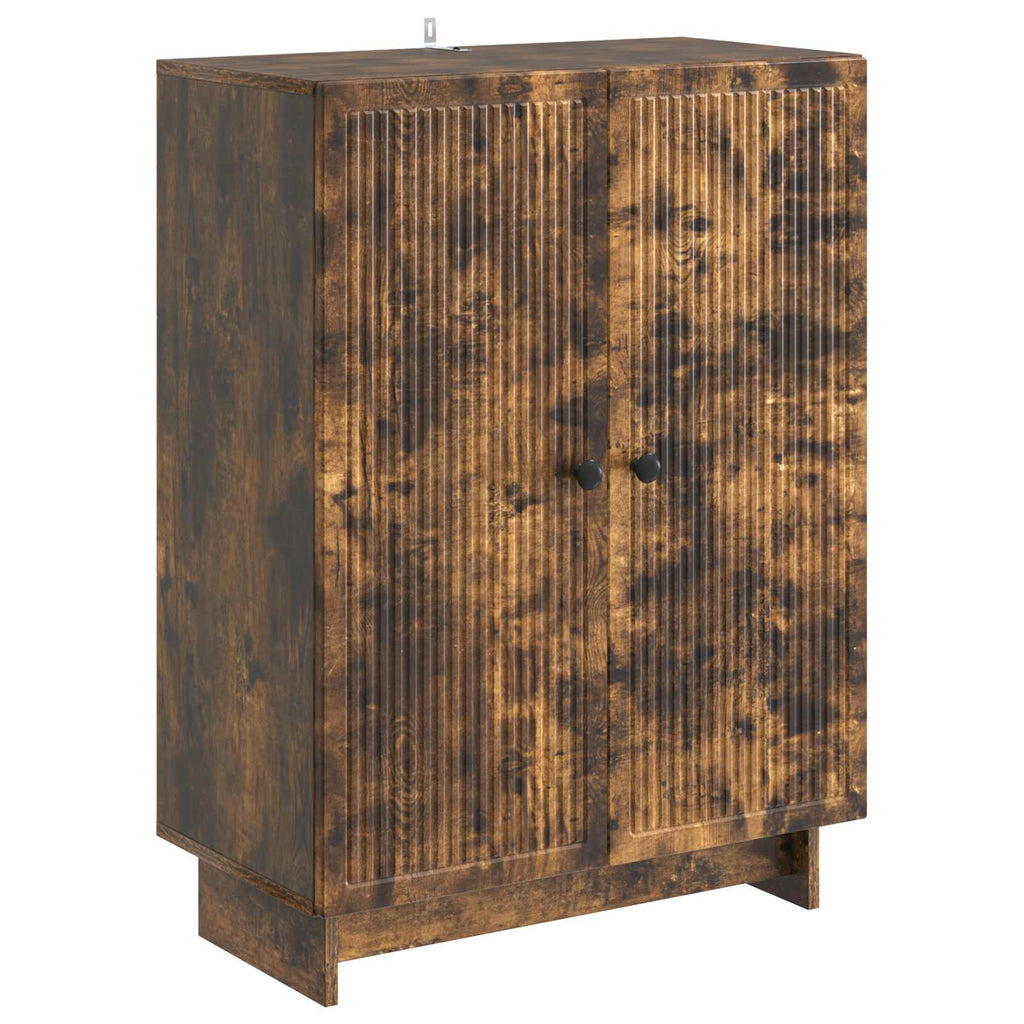 Sideboard Geräucherte Eiche 66 x 34,5 x 90 cm Holzwerkstoff