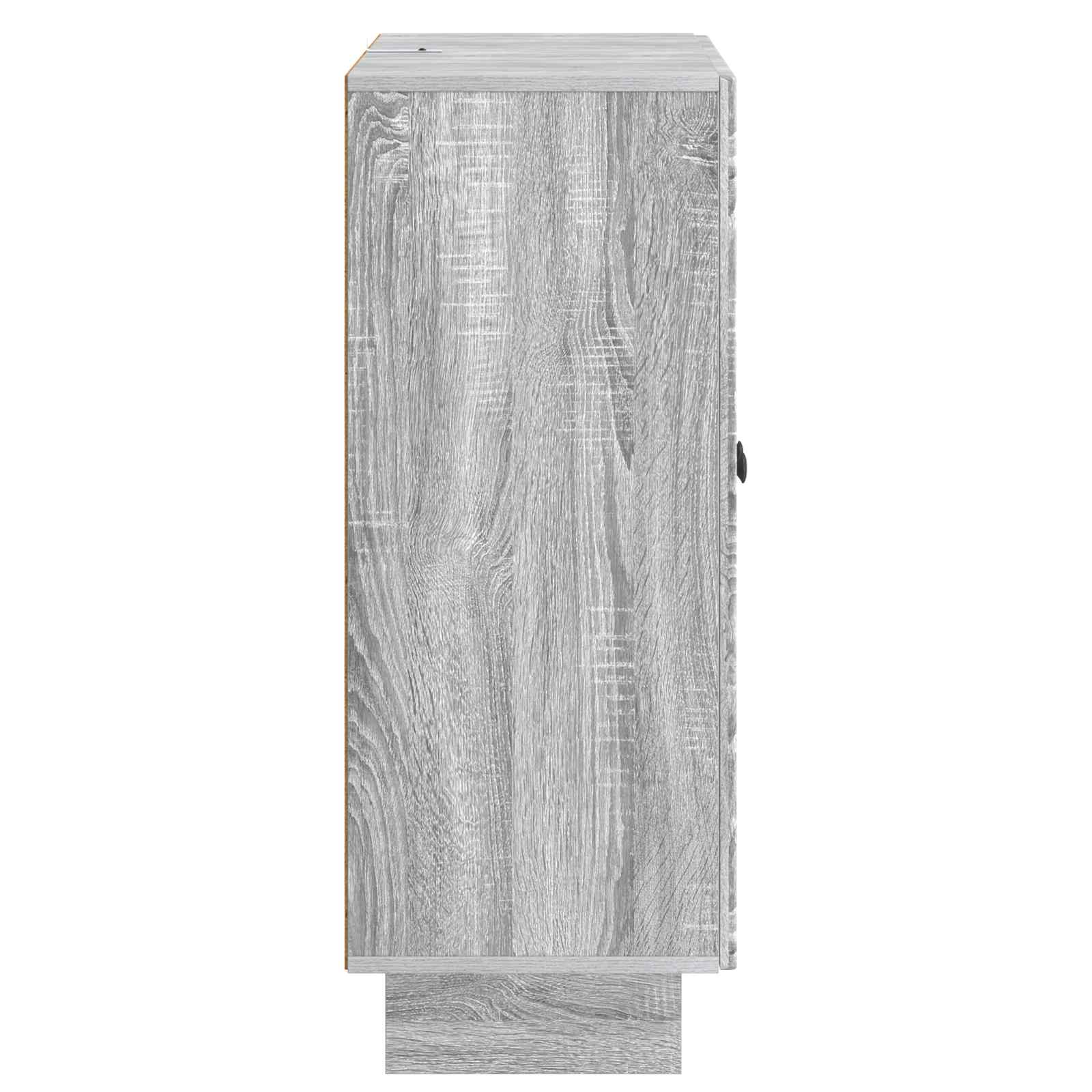 Sideboard Graues Sonoma 66 x 34,5 x 90 cm Holzwerkstoff