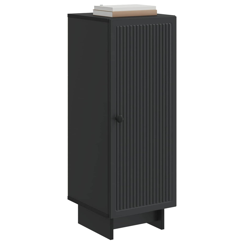 Sideboard Schwarz 33 x 34,5 x 90 cm Holzwerkstoff