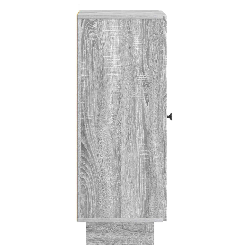 Sideboard Grau Sonoma 33 x 34,5 x 90 cm Holzwerkstoff