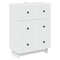 Schubladenschrank Weiß 66 x 34,5 x 90 cm Holzwerkstoff