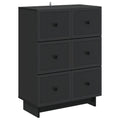 Schubladenschrank Schwarz 66 x 34,5 x 90 cm Holzwerkstoff