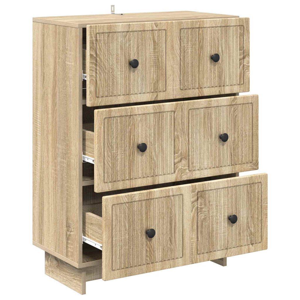 Schubladenschrank Sonoma-Eiche 66 x 34,5 x 90 cm Holzwerkstoff