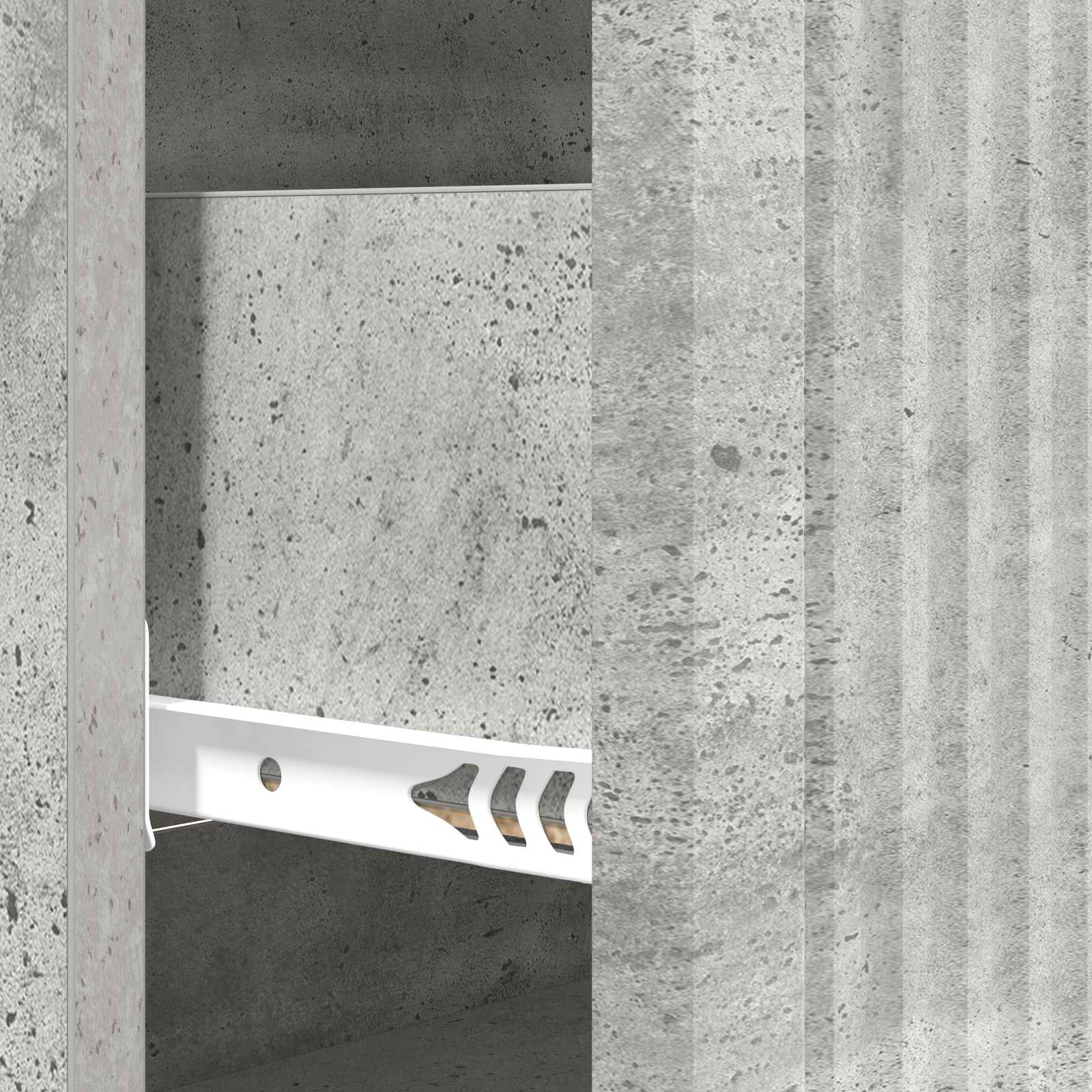 Schubladenschrank Betongrau 66 x 34,5 x 90 cm Holzwerkstoff