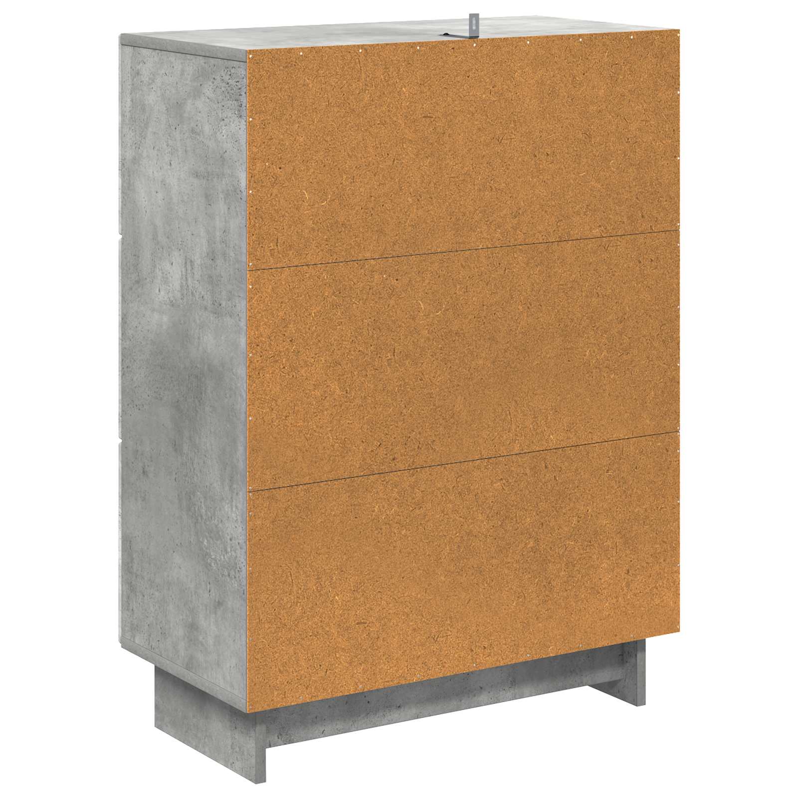 Schubladenschrank Betongrau 66 x 34,5 x 90 cm Holzwerkstoff